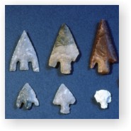 Flint arrowheads discovered on various sites in Northumberland