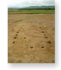 One of the rectangular Dark Age houses excavated at Cheviot Quarry