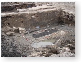 The trench at the Medical Sciences site in Newcastle, excavated by ARS Ltd