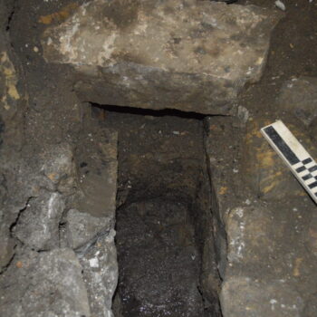 A stone-built culvert found in Trench 4.