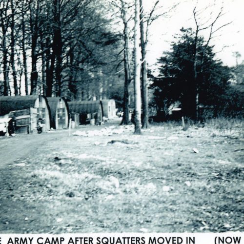 The POW camp once squatters had moved in. Photograph believed to have been taken in the mid 50s
