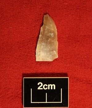 Mesolithic flint blade. © Copyright ARS Ltd 2020
