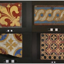 Encaustic tiles from the site. © Copyright ARS Ltd 2021