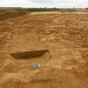Viking enclosure ditch from the south © Copyright ARS Ltd 2022