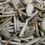 For this week's #FindsFriday, we have this assemblage of clay pipes, featuring both bowls and stems! Dating of clay pipes can be established from the location of a maker's mark, the length of the clay pipe stem, and the shape of the bowl. The bowl shapes became more decorative in the later part of the 18th Century. And because the clay pipes were cheap and considered disposable, they are a common find type. © Copyright ARS Ltd 2022