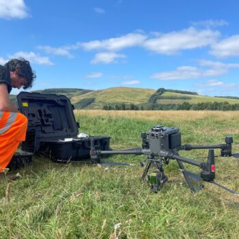 Using multispectral and lidar imaging as part of the drone survey we undertook at Yeavering (Ad Gefrin) in a joint project with the University of Durham and The Gefrin Trust © Copyright ARS Ltd 2023