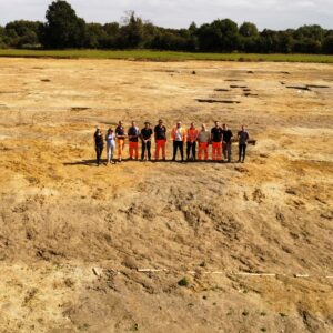 The team at the end of the dig © ARS Ltd 2023