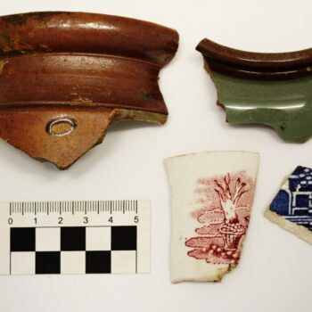 Post-medieval pottery from area 2 © ARS Ltd 2023