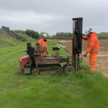 Subcontractors providing windowless core samples from tracked rig © ARS Ltd 2024