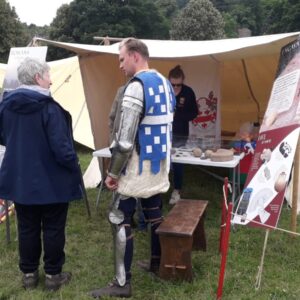 Our pop-up museum (and a knight!) © ARS Ltd 2024