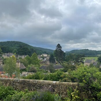 Overlooking Bakewell towards the showground (middle, right) © ARS Ltd 2024