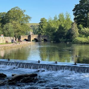 The view from Weir Lock Bridge towards Bakewell Bridge © ARS Ltd 2024