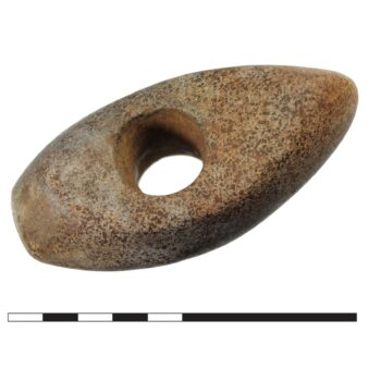 The socket through the centre of the Leyburn Quarry axe hammer © ARS Ltd 2025