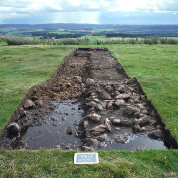 Evaluation trench over the ring cairn © ARS Ltd 2025