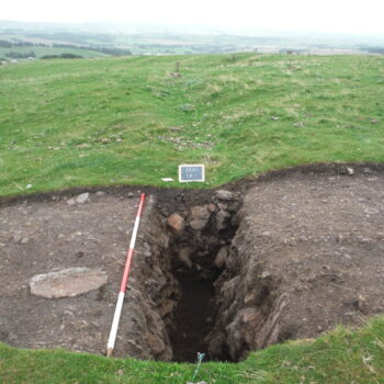 One of the excavation trenches across the palisade construction slot © ARS Ltd 2025