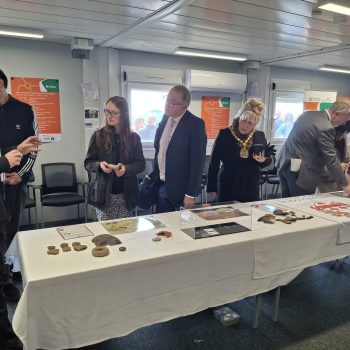 Rob discussing the project with dignitaries at our stand © ARS Ltd 2026