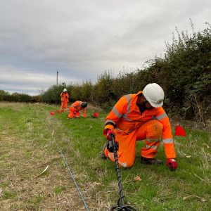 Metal detecting at Site 2.1 © ARS Ltd 2025