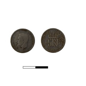 1943 sixpence issued by George VI © ARS Ltd 2026