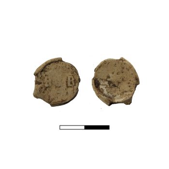 H&B (potentially Holland and Barrett) lead bag seal from c.1870-1920 © ARS Ltd 2026